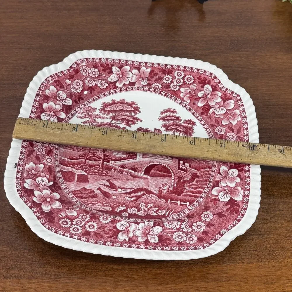 Vintage Copeland Spode's Tower Square Salad Lunch Plate 6.25
